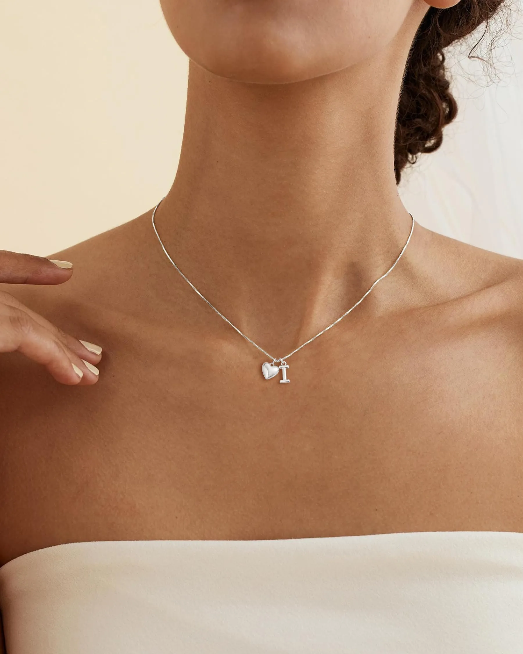 Asdecy Collana Cuore Iniziale I Personalizzata Von Con Nome Argento 925 Donna Anallergici Senza Nichel Natale Gioielli Regalo San Valentino Donne - immagine 6