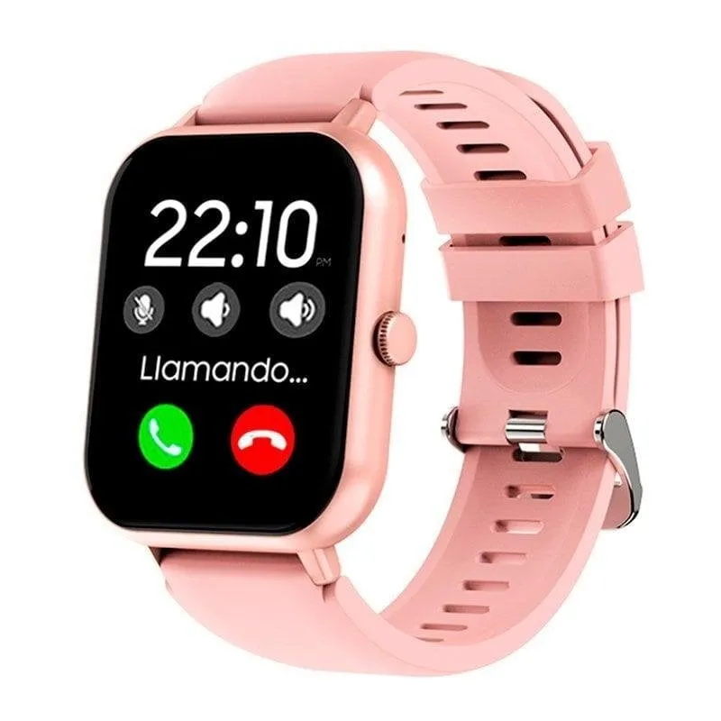 Cool Forest Bluetooth 42mm Touchscreen Rosa IP67 SpO2 Pulsometro Sonno Tensione Batteria 8 giorni - immagine 1