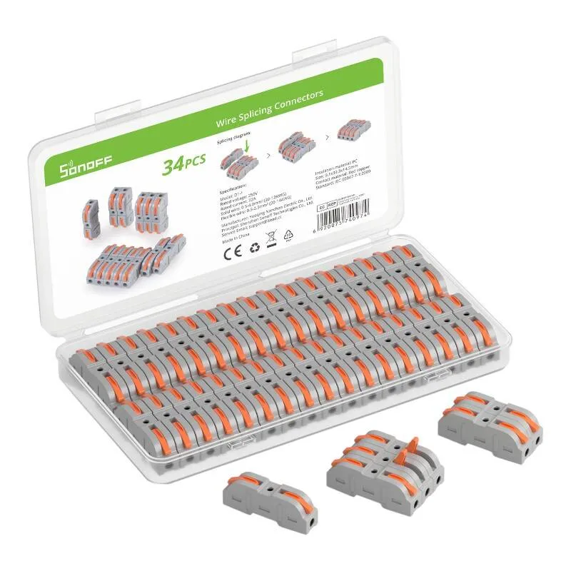 Connettore di Giunzione Fili Sonoff D1-1, Set 34 pezzi - immagine 1