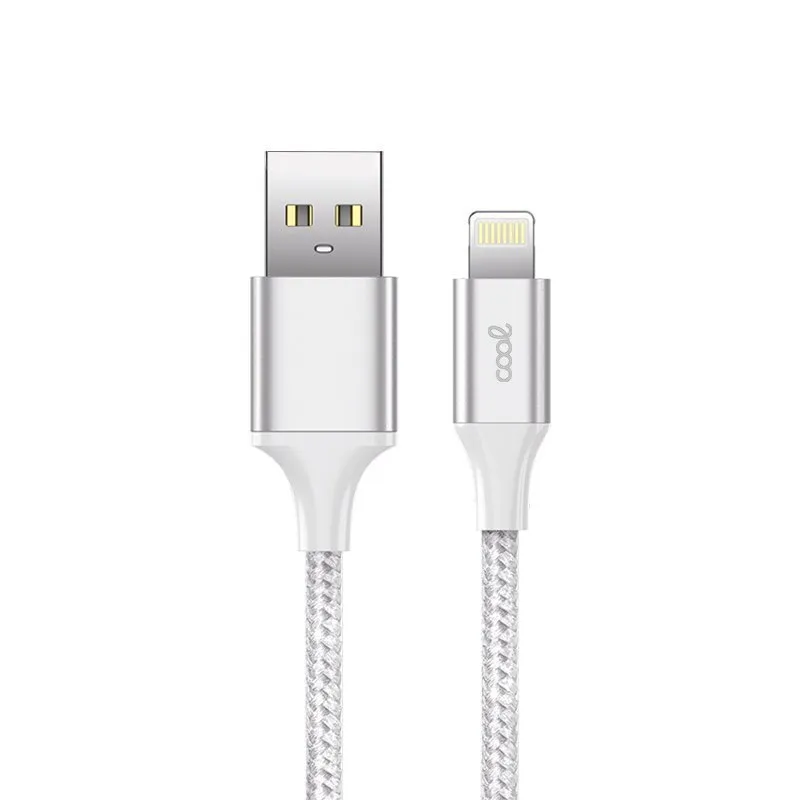 Fantastico cavo Lightning in nylon da 1,2 m bianco - immagine 1