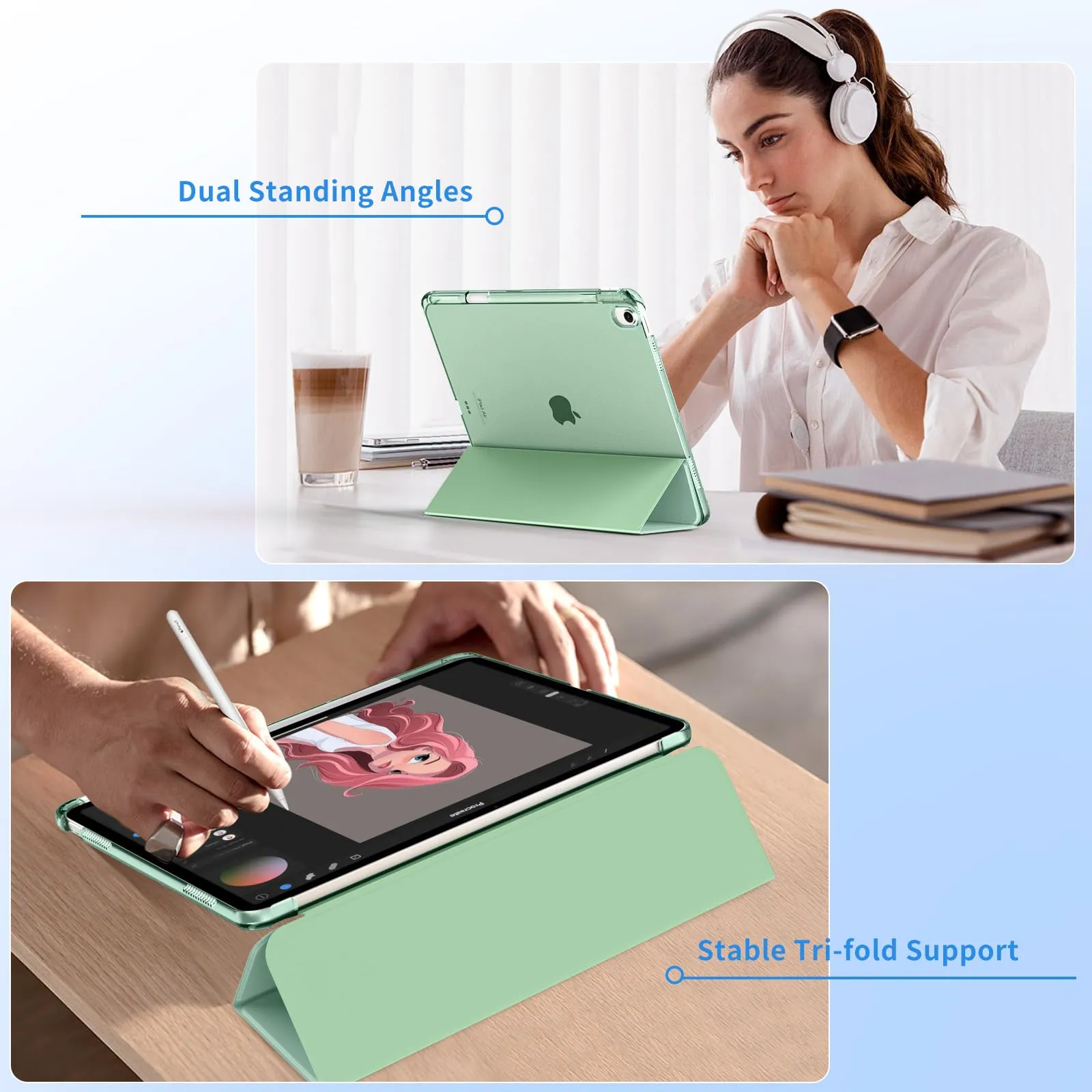 MoKo Cover per iPad Air 13 Pollici Case (M4/M3/M2) con Portapenna - immagine 4