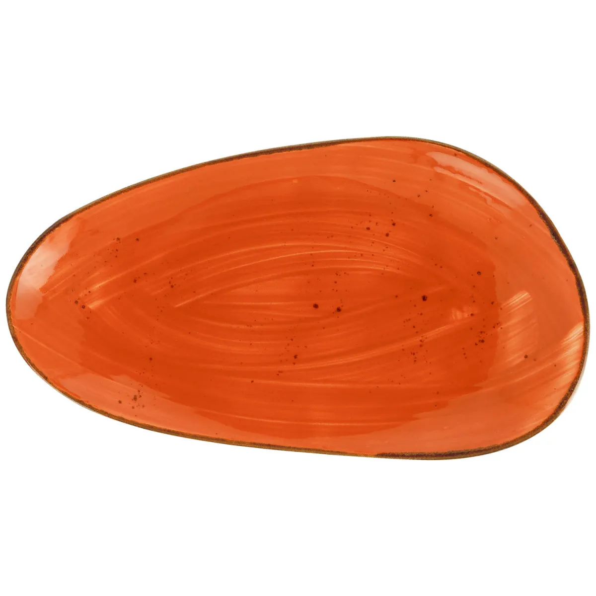 6x VEGA Piatto Nebro forma organica; 17x10x3 cm (LxLxH); rosso; 6 pz. / Pacco - immagine 1