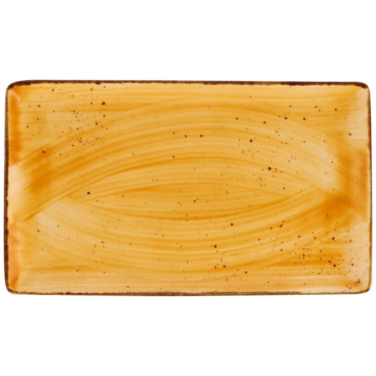 3x VEGA Piatto Nebro rettangolare; 33.5x19x2.1 cm (LxLxH); giallo; 3 pz. / Pacco - immagine 1