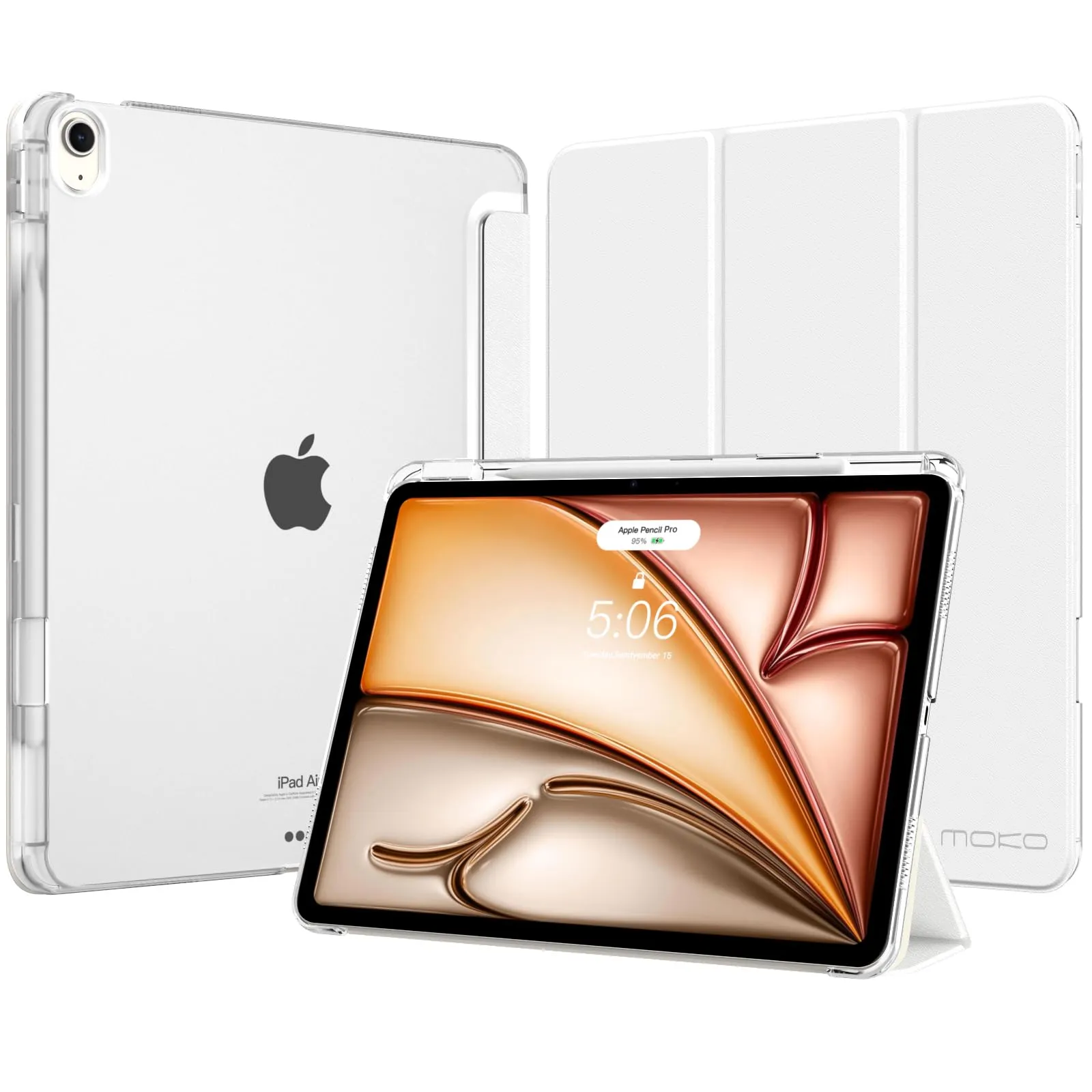 MoKo Cover per iPad Air 13 Pollici Case (M4/M3/M2) con Portapenna - immagine 1