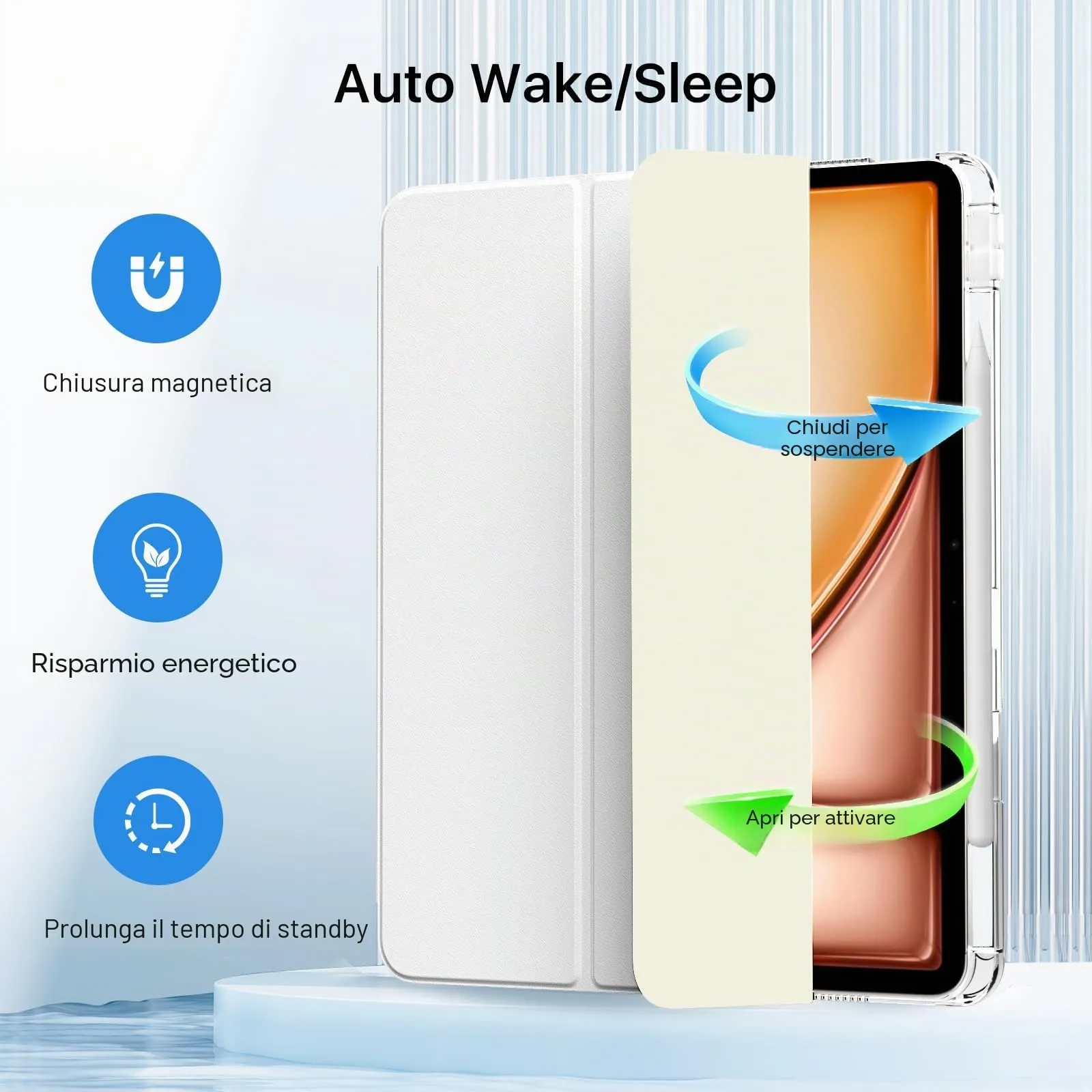 MoKo Cover per iPad Air 13 Pollici Case (M4/M3/M2) con Portapenna - immagine 5