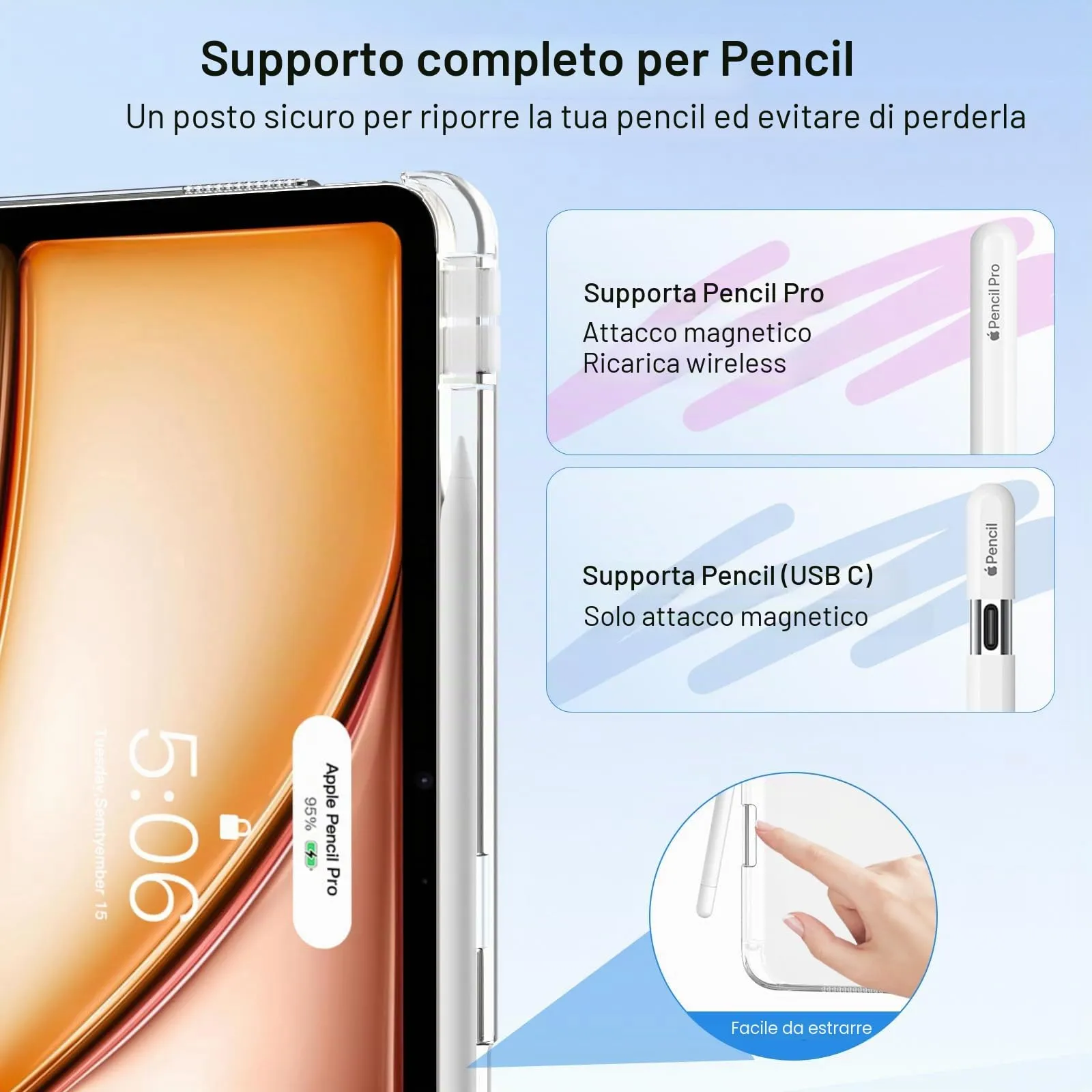 MoKo Cover per iPad Air 13 Pollici Case (M4/M3/M2) con Portapenna - immagine 6