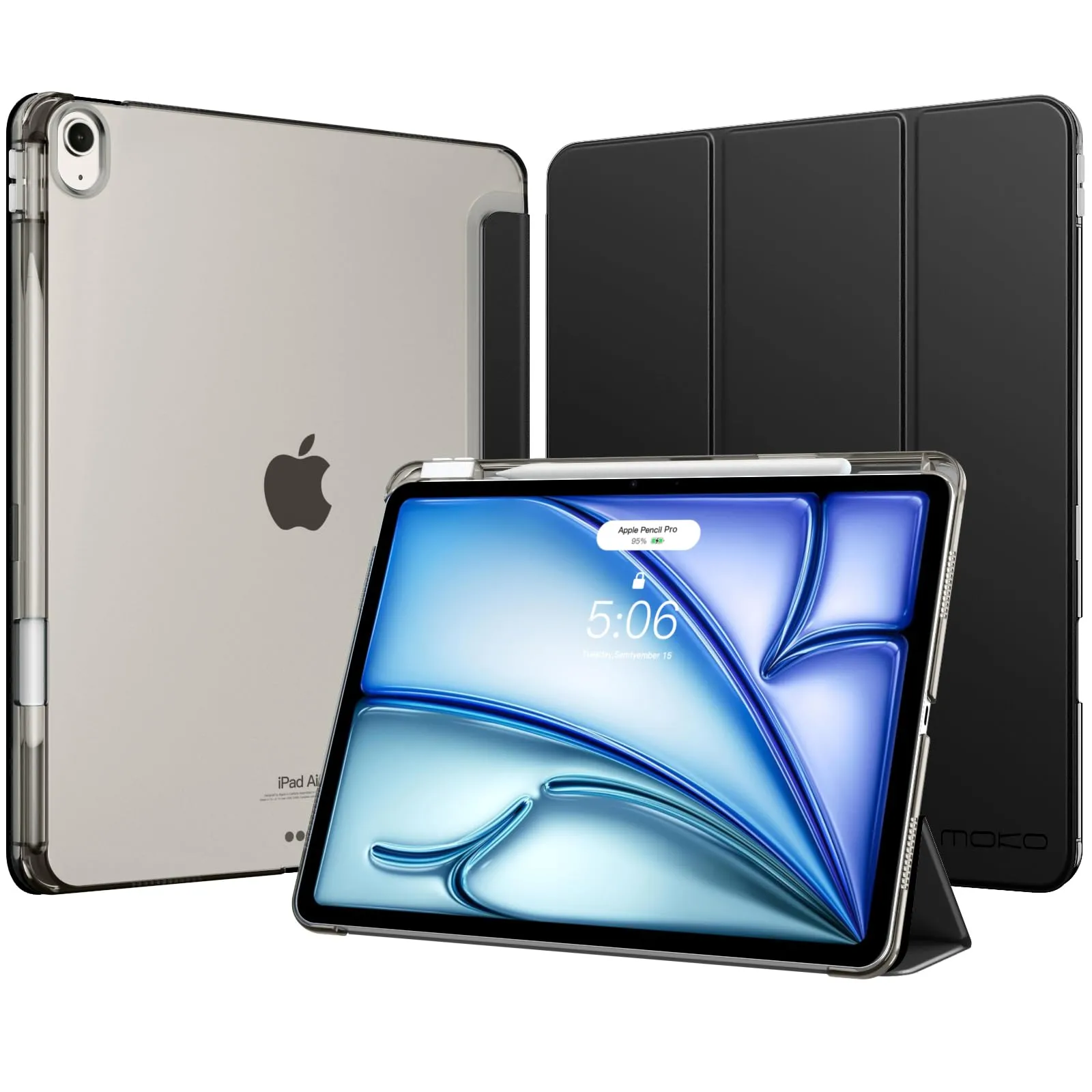 MoKo Cover per iPad Air 13 Pollici Case (M4/M3/M2) con Portapenna - immagine 1