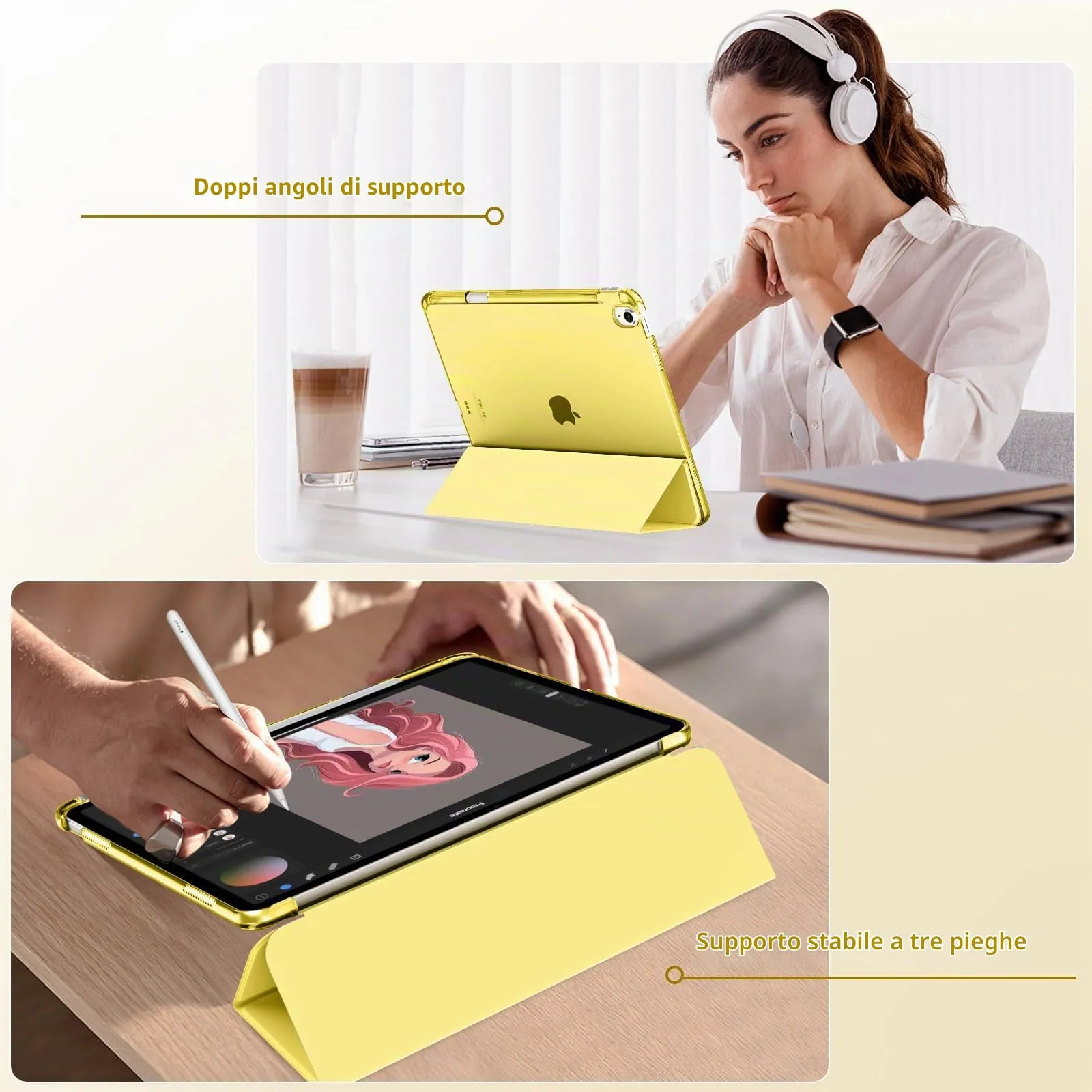 MoKo Cover per iPad Air 13 Pollici Case (M4/M3/M2) con Portapenna - immagine 4