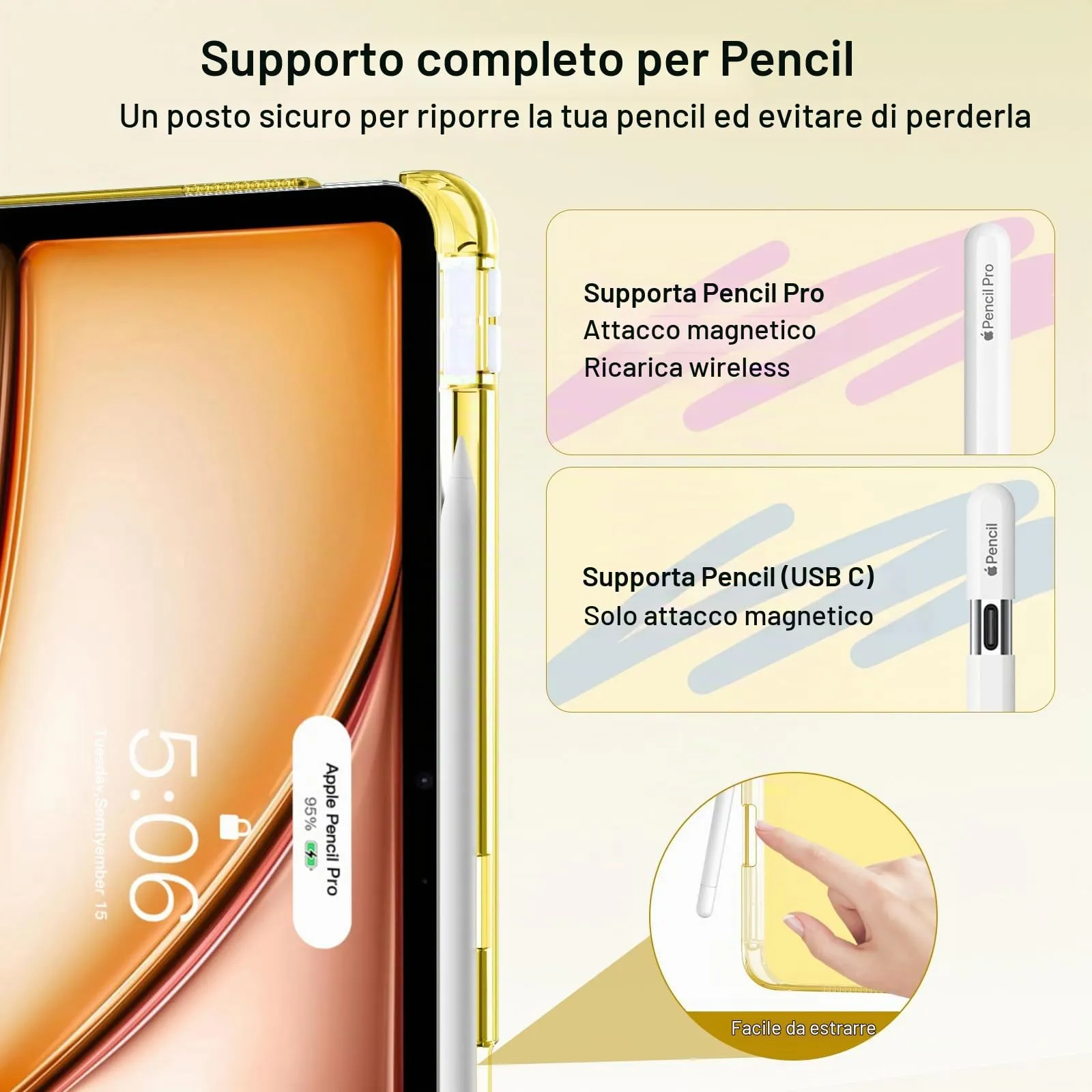 MoKo Cover per iPad Air 13 Pollici Case (M4/M3/M2) con Portapenna - immagine 6