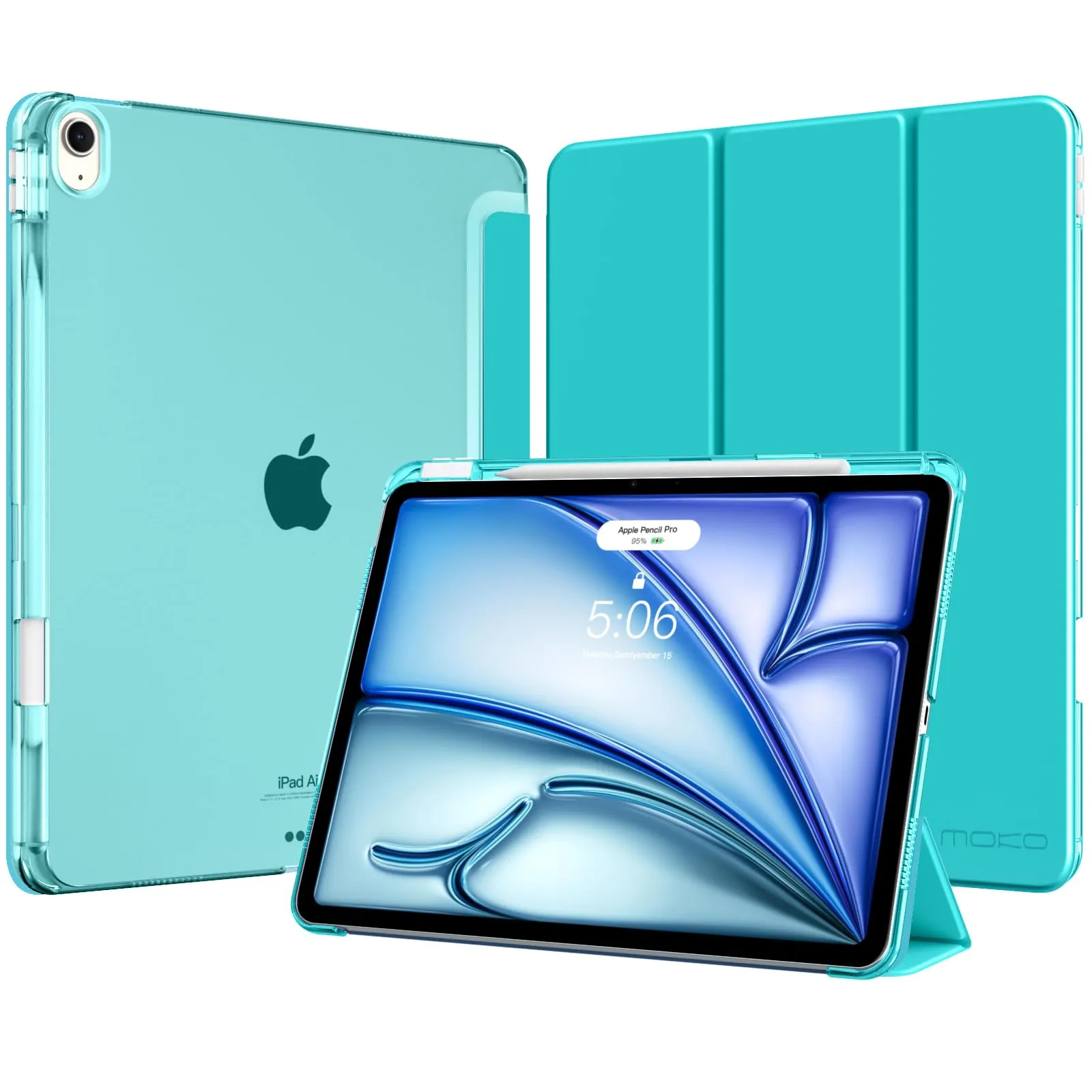 MoKo Cover per iPad Air 13 Pollici Case (M4/M3/M2) con Portapenna - immagine 1