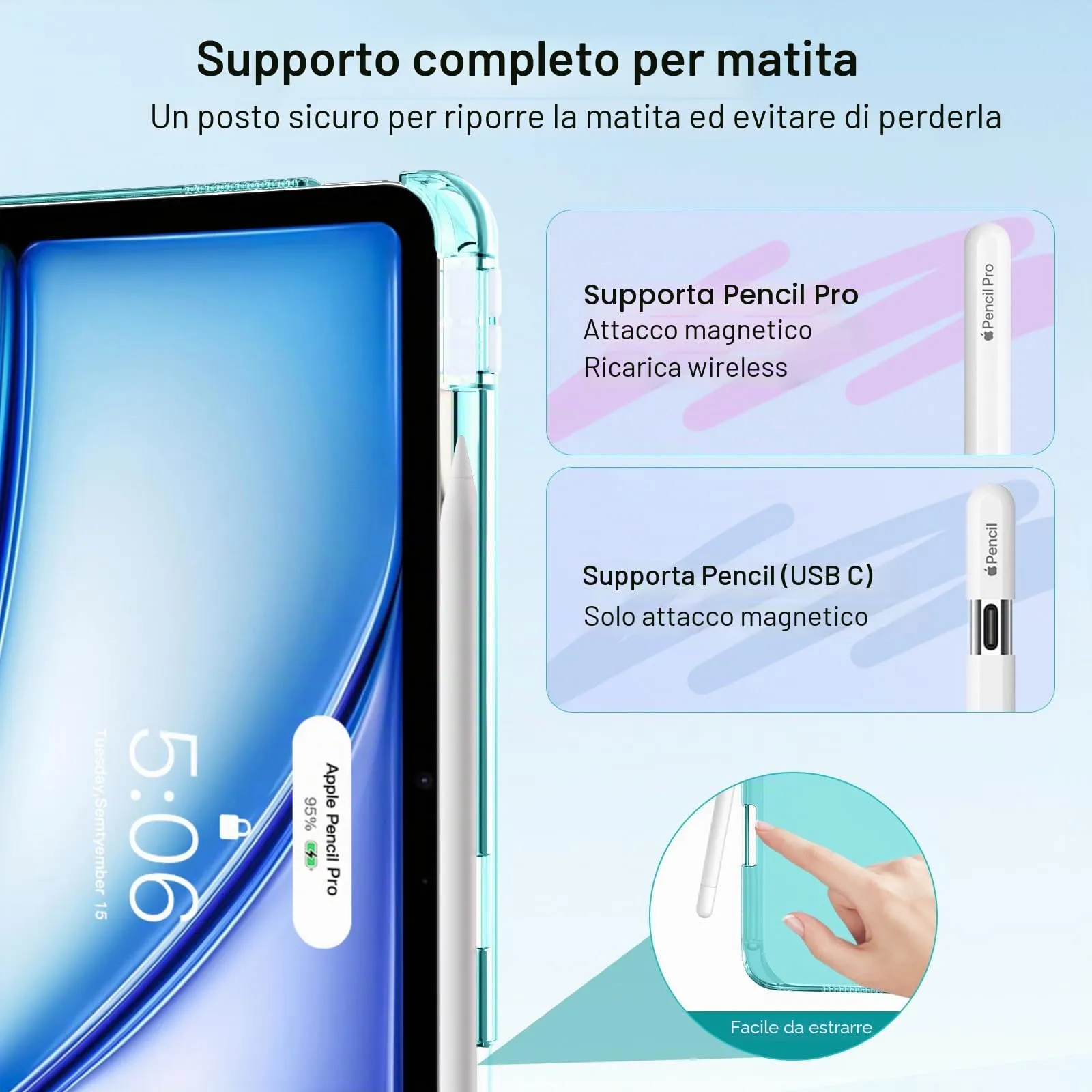 MoKo Cover per iPad Air 13 Pollici Case (M4/M3/M2) con Portapenna - immagine 6