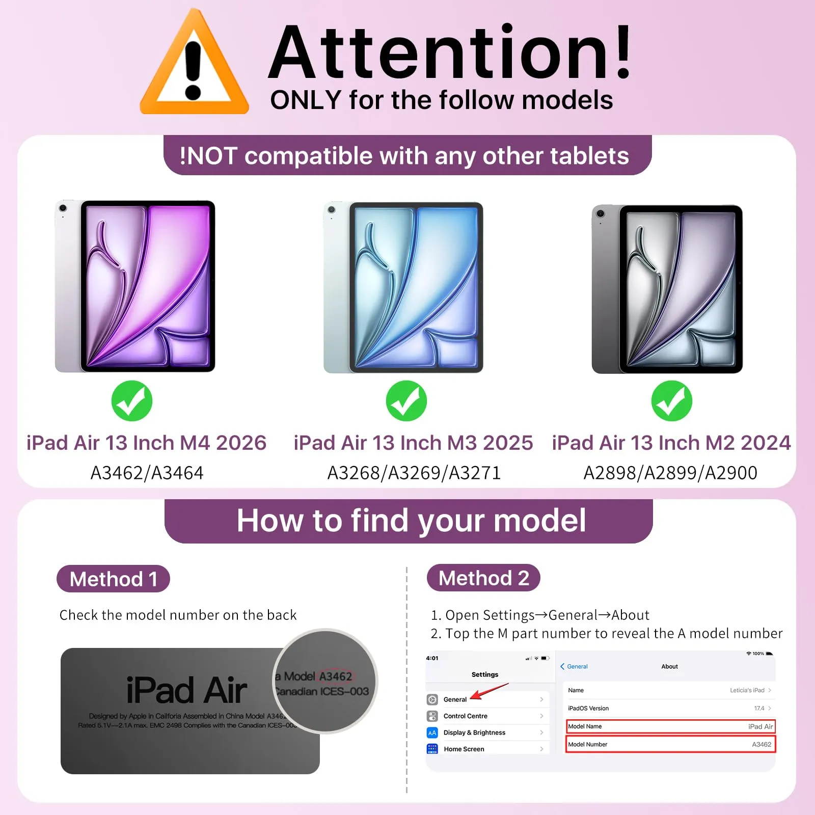MoKo Cover per iPad Air 13 Pollici Case (M4/M3/M2) con Portapenna - immagine 2