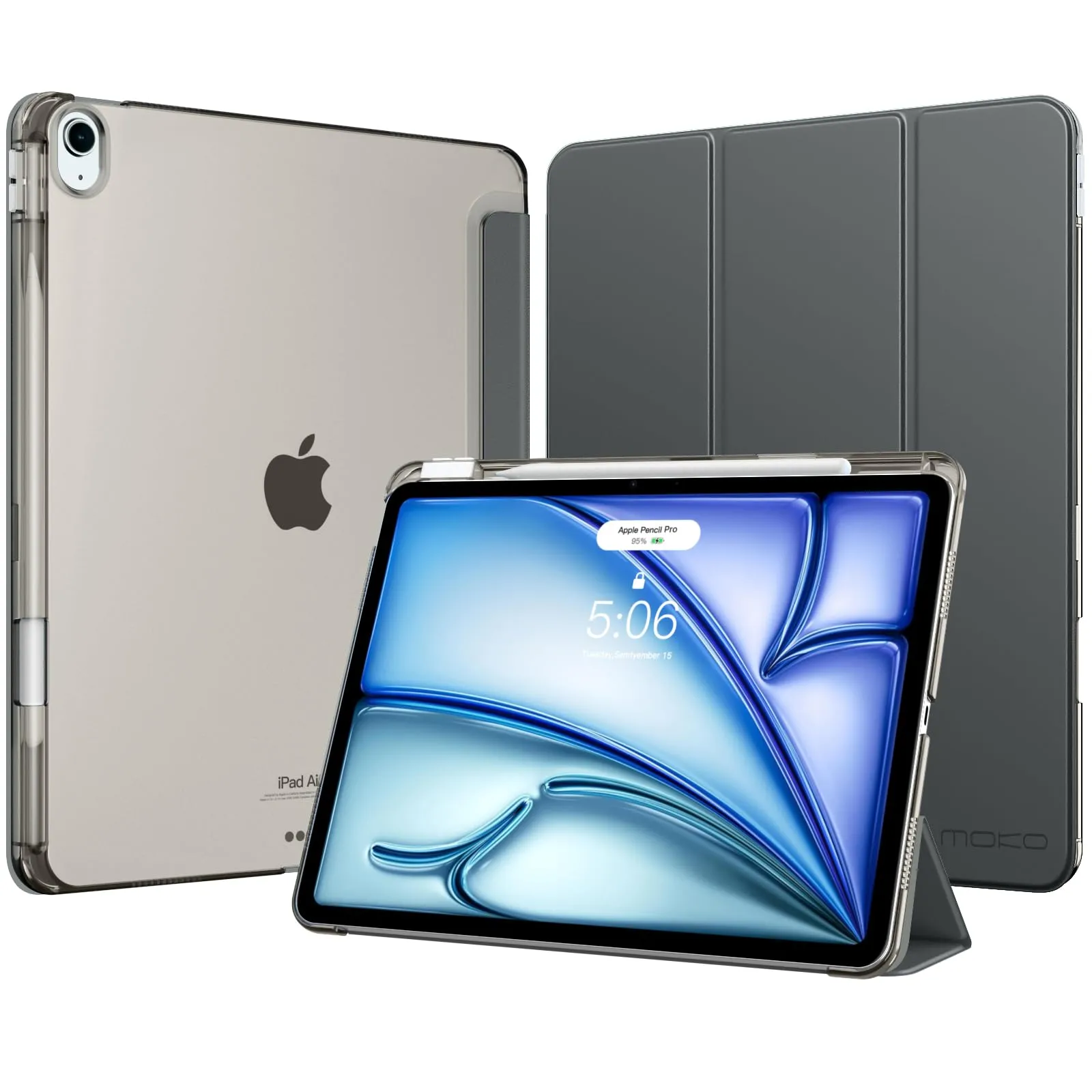 MoKo Cover per iPad Air 13 Pollici Case (M4/M3/M2) con Portapenna - immagine 1