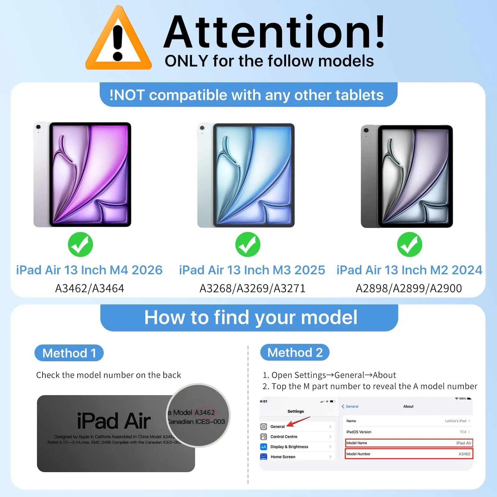 MoKo Cover per iPad Air 13 Pollici Case (M4/M3/M2) con Portapenna - immagine 2
