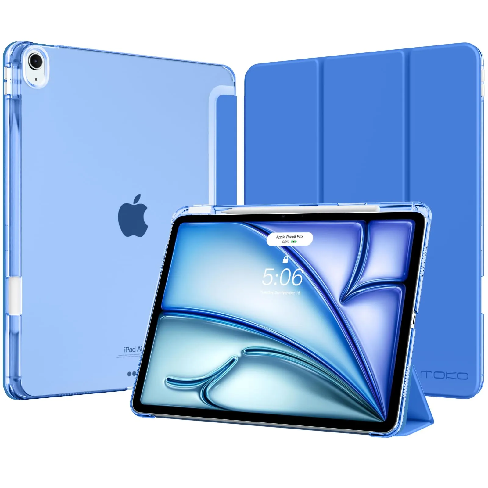 MoKo Cover per iPad Air 13 Pollici Case (M4/M3/M2) con Portapenna - immagine 1