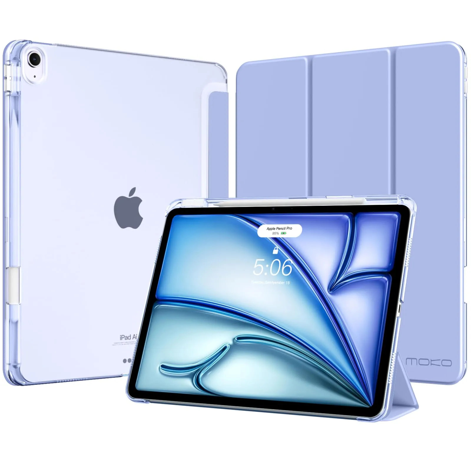 MoKo Cover per iPad Air 13 Pollici Case (M4/M3/M2) con Portapenna - immagine 1
