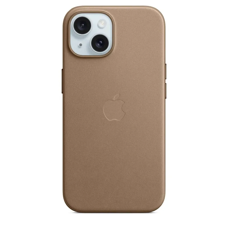 Apple Custodia MagSafe in tessuto Finewoven per iPhone 15 - Grigio talpa - immagine 1