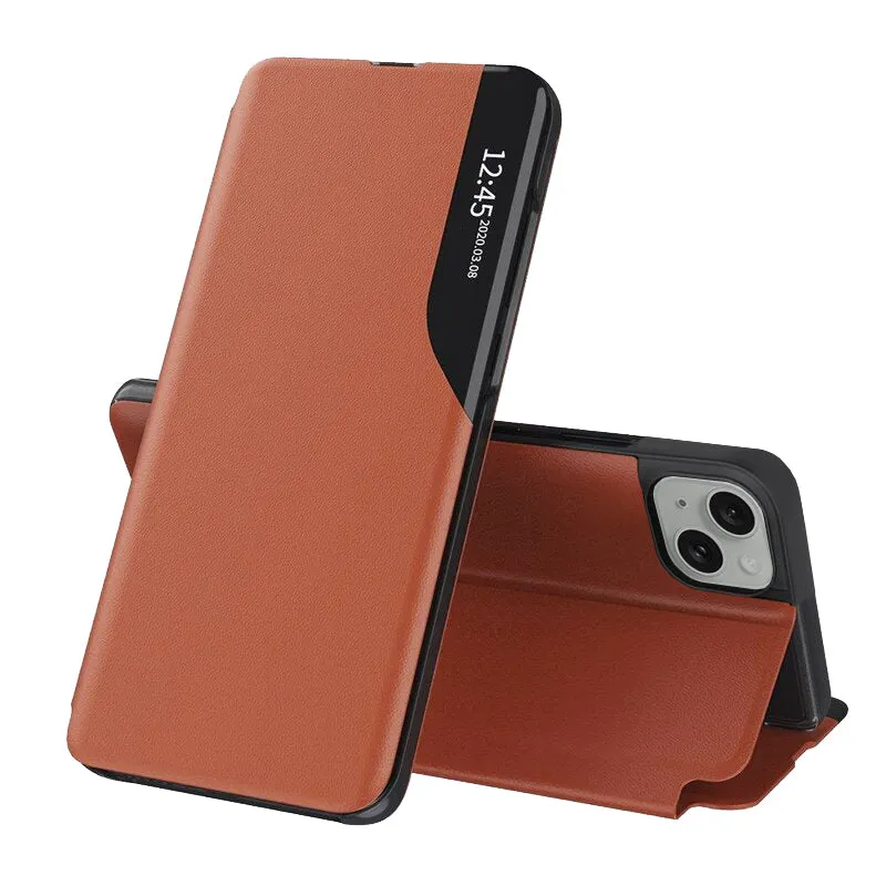 Custodia per Apple iPhone 15 Plus, Techsuit, eFold, Arancione - immagine 1