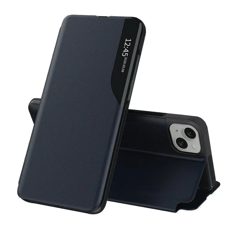 Custodia per Apple iPhone 15 Plus, Techsuit, eFold, Blu Scuro - immagine 1