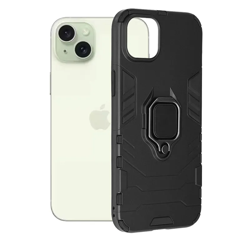 Custodia per Apple iPhone 15 Plus, Techsuit, Shield, Nera - immagine 1