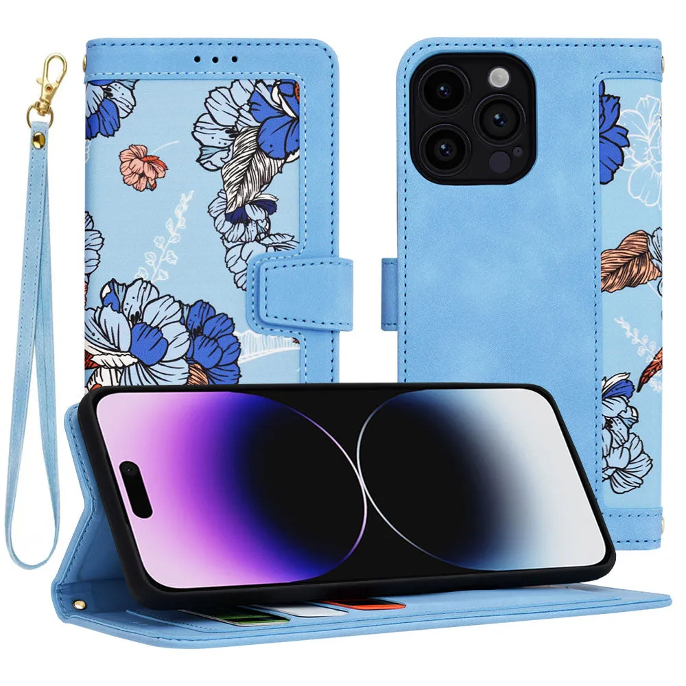Custodia per Apple iPhone 14 Pro Max, Techsuit, FlipCraft, Blu - immagine 1