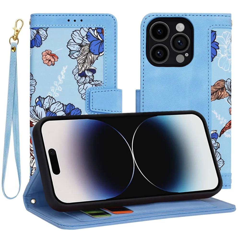 Custodia per Apple iPhone 14 Pro, Techsuit, FlipCraft, Blu - immagine 1