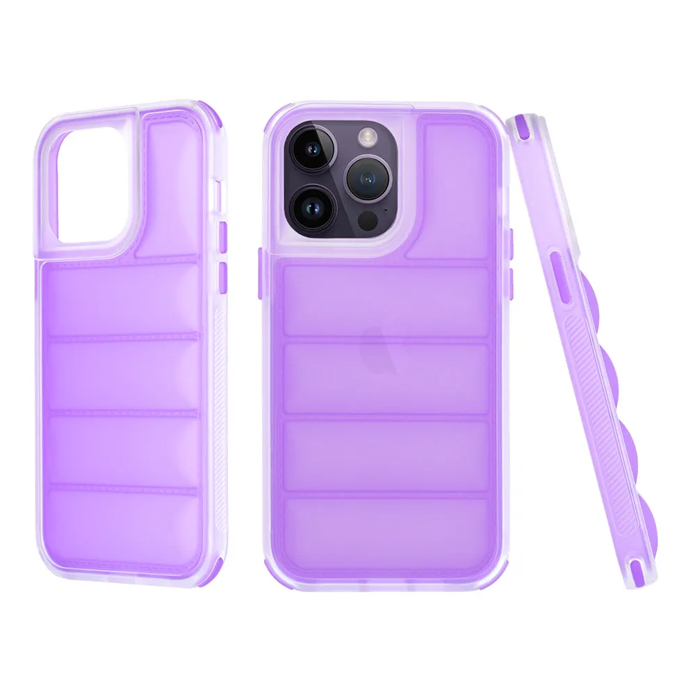 Custodia per Apple iPhone 14 Pro, Techsuit, Wave Shield, Viola - immagine 1