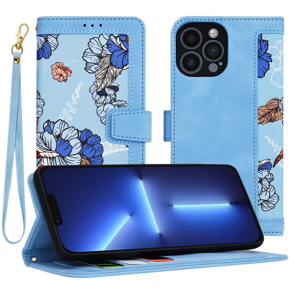 Custodia per Apple iPhone 13 Pro Max, Techsuit, FlipCraft, Blu - immagine 1