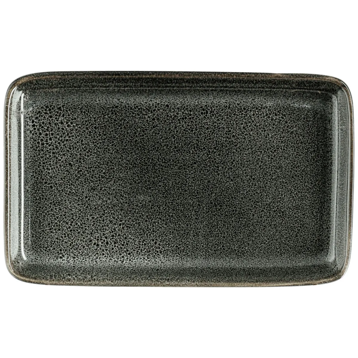 6x VEGA Piatto Nano; 21x13x2.1 cm (LxLxH); nero; rettangolare; 6 pz. / Pacco - immagine 1
