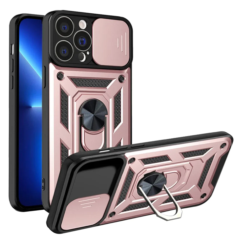 Custodia per Apple iPhone 13 Pro, Techsuit, CamShield, Rosa - immagine 1