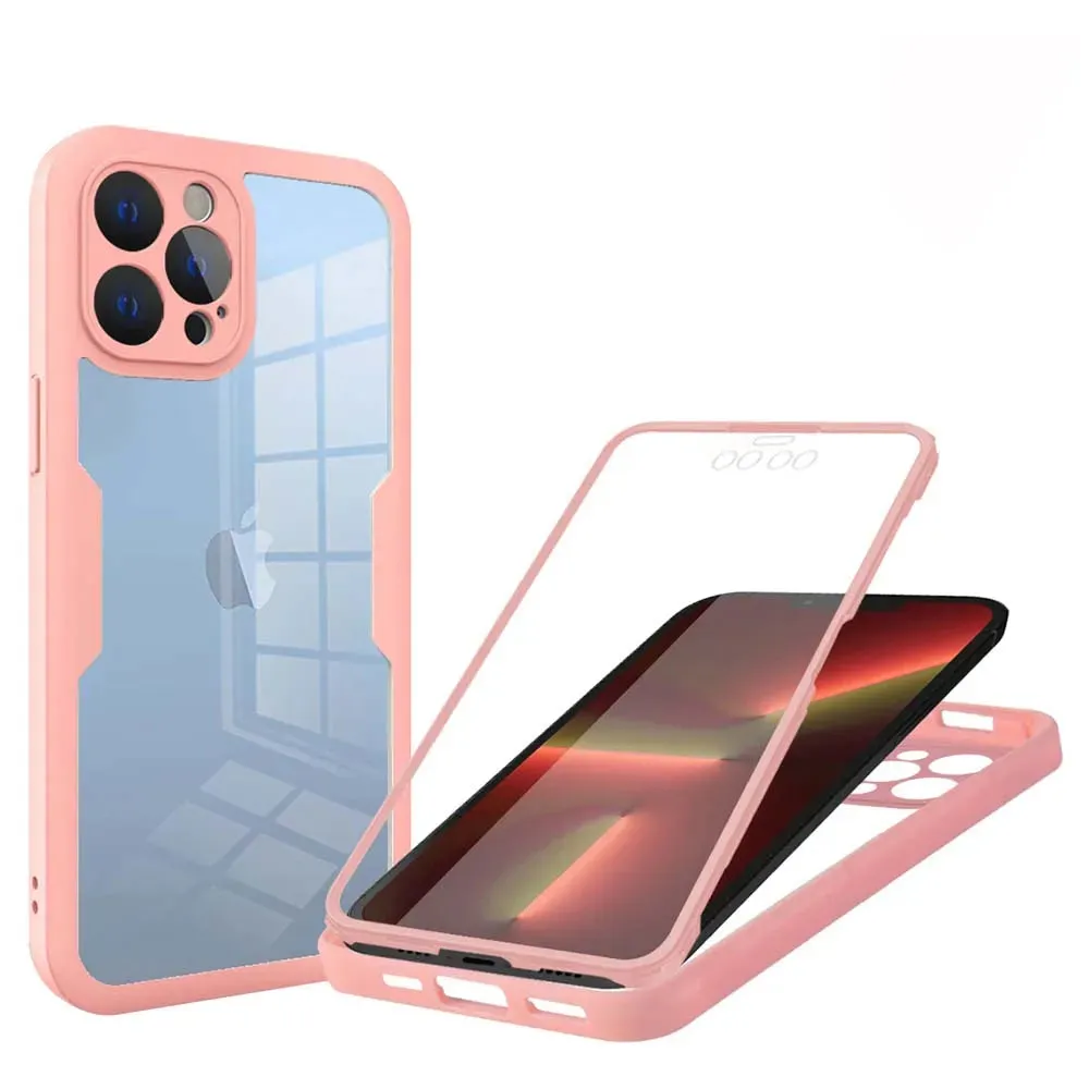 Custodia per Apple iPhone 13 Pro, Techsuit, ColorVerse 360, Rosa - immagine 1