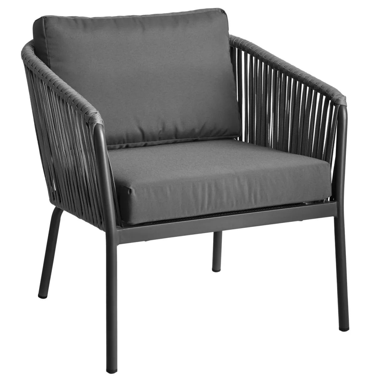 VEGA Poltrona da esterno Esperia; 80x75x79 cm (LxPxH); antracite - immagine 1