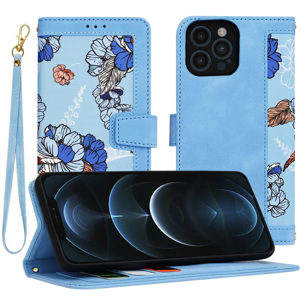 Custodia per Apple iPhone 12 Pro Max, Techsuit, FlipCraft, Blu - immagine 1