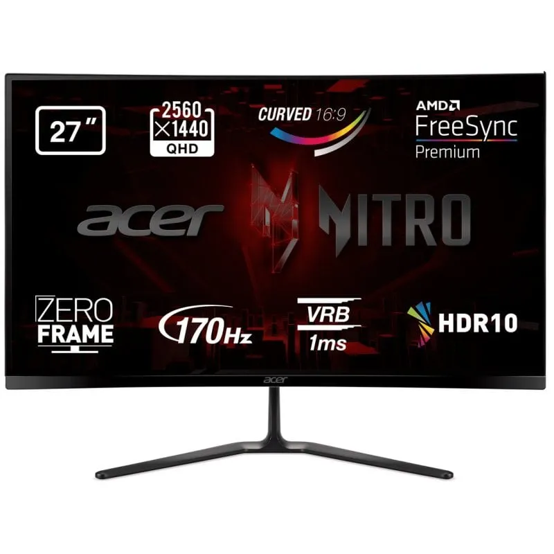Acer Nitro Serie ED0 ED270U P 27" LED WQHD 170Hz curvo - immagine 1