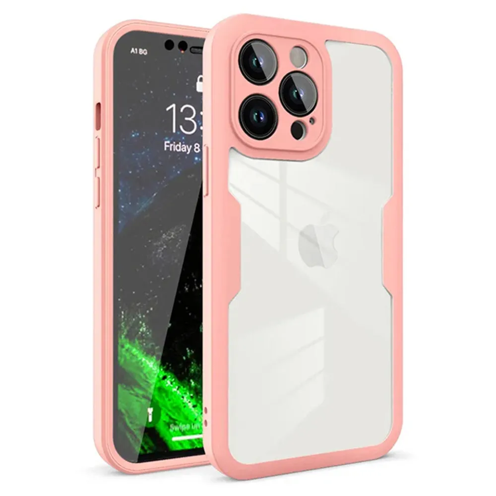 Custodia per Apple iPhone 12 Pro, Techsuit, ColorVerse 360, Rosa - immagine 1