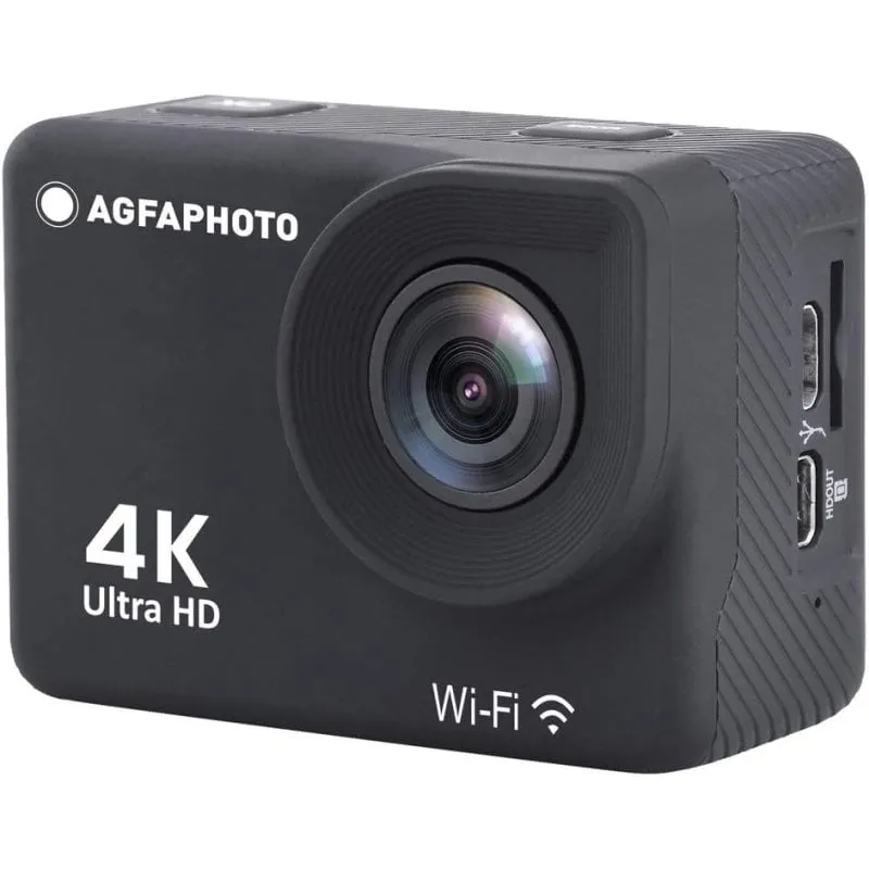 Videocamera sportiva WiFi AgfaPhoto Realimove AC9000 4K nera - immagine 1