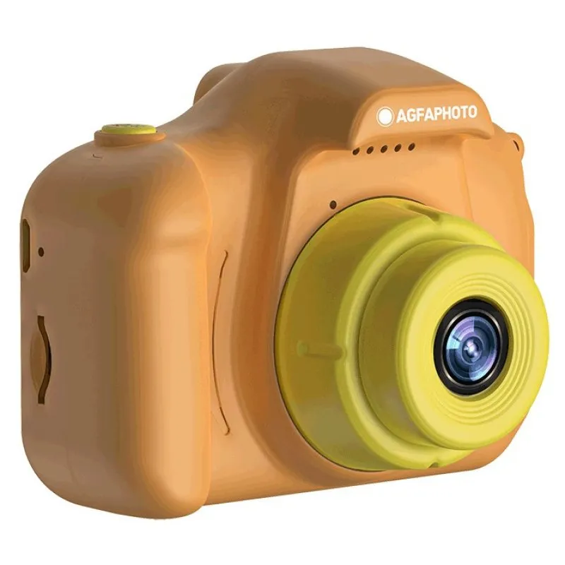 AgfaPhoto Realikids Cam Mini Fotocamera per bambini 12MP Arancione/Giallo - immagine 1