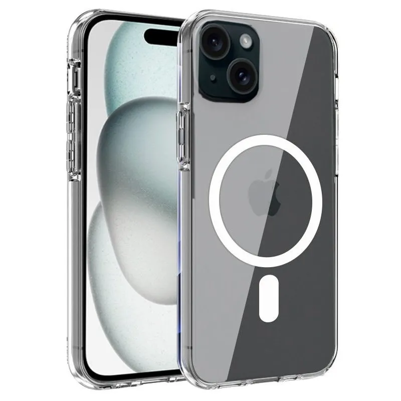 Fantastica custodia magnetica trasparente per iPhone 15 - immagine 1