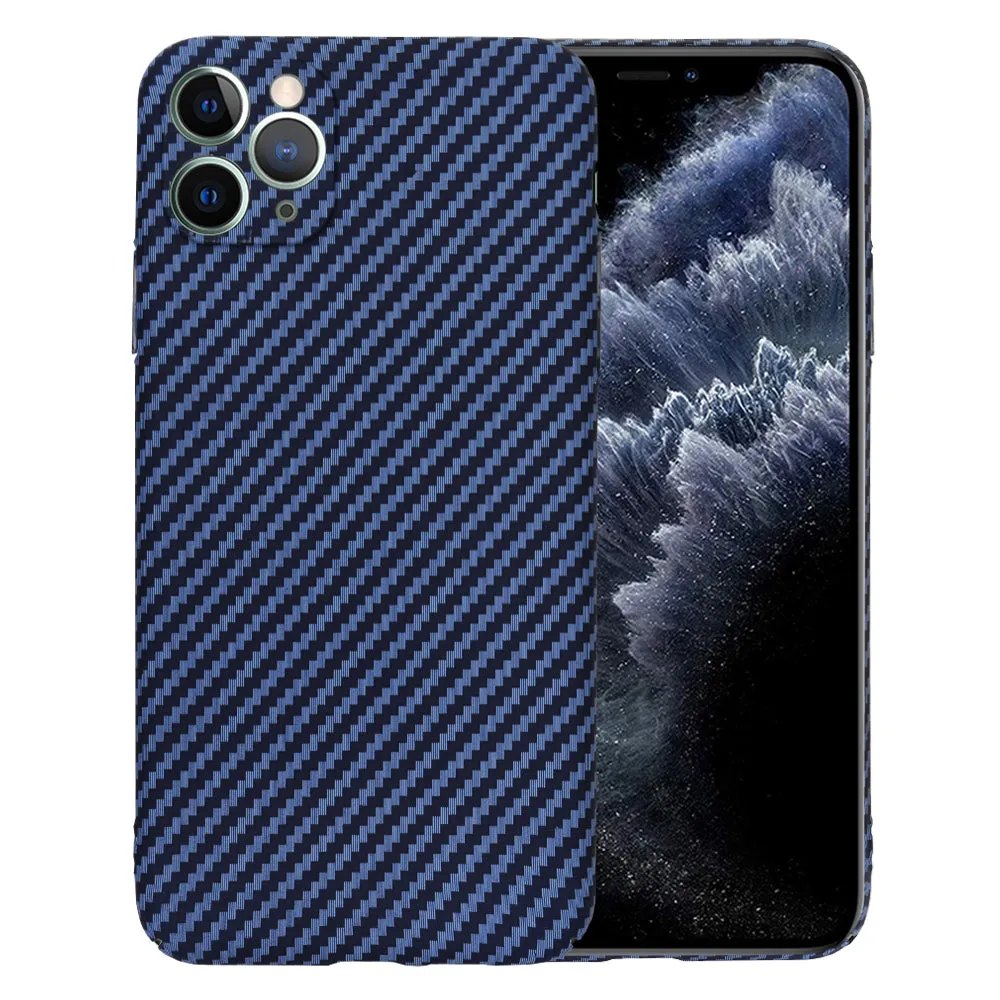 Custodia per Apple iPhone 11 Pro Max, Techsuit, Carbonite FiberShell, Turchese - immagine 1