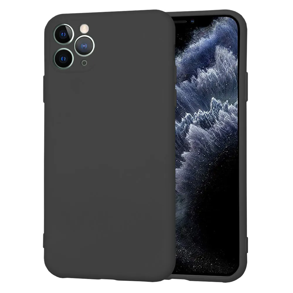 Custodia per Apple iPhone 11 Pro Max, Techsuit, SoftFlex, Nera - immagine 1