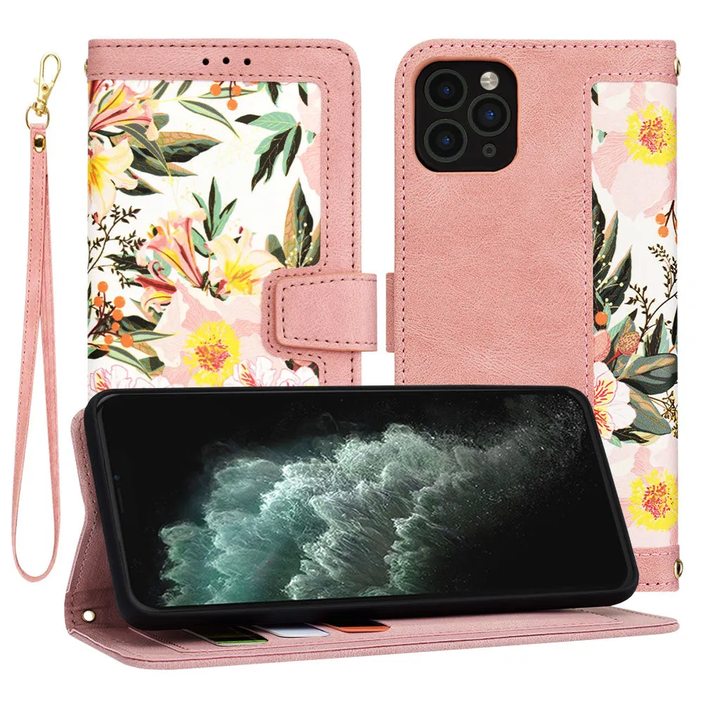 Custodia per Apple iPhone 11 Pro Max, Techsuit, FlipCraft, Rosa - immagine 1