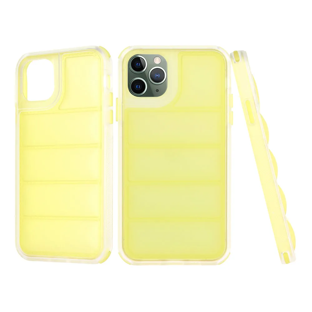 Custodia per Apple iPhone 11 Pro Max, Techsuit, Wave Shield, Gialla - immagine 1