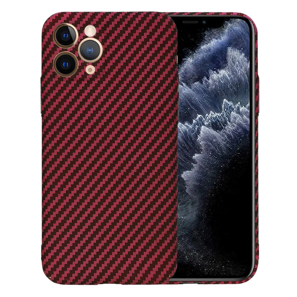 Custodia per Apple iPhone 11 Pro, Techsuit, Carbonite FiberShell, Rossa - immagine 1