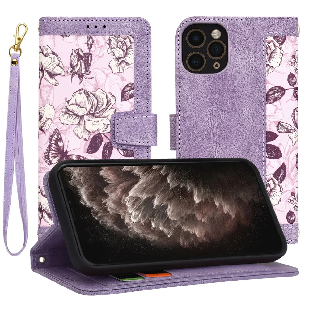Custodia per Apple iPhone 11 Pro, Techsuit, FlipCraft, Viola - immagine 1