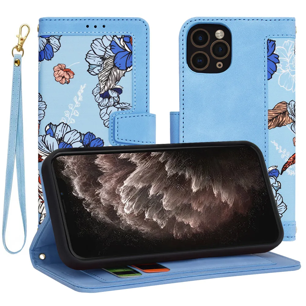 Custodia per Apple iPhone 11 Pro, Techsuit, FlipCraft, Blu - immagine 1