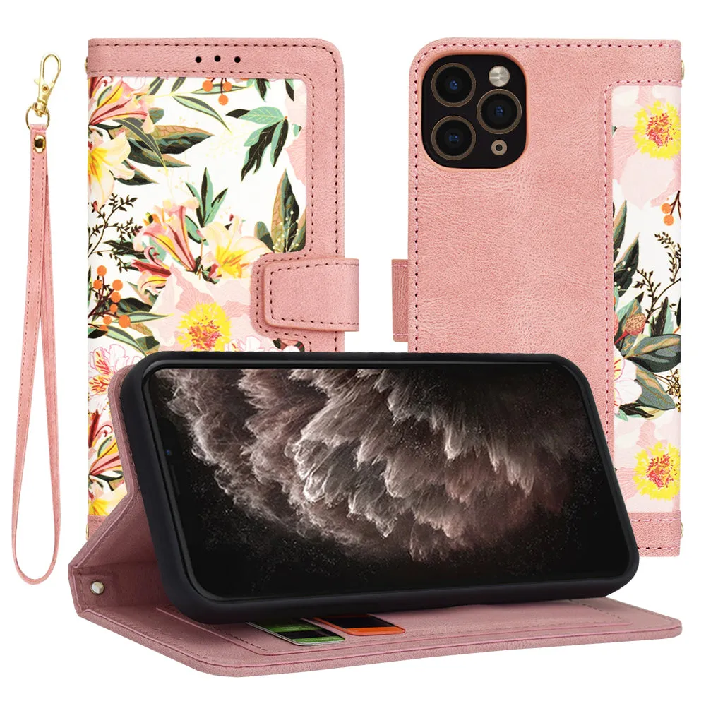 Custodia per Apple iPhone 11 Pro, Techsuit, FlipCraft, Rosa - immagine 1
