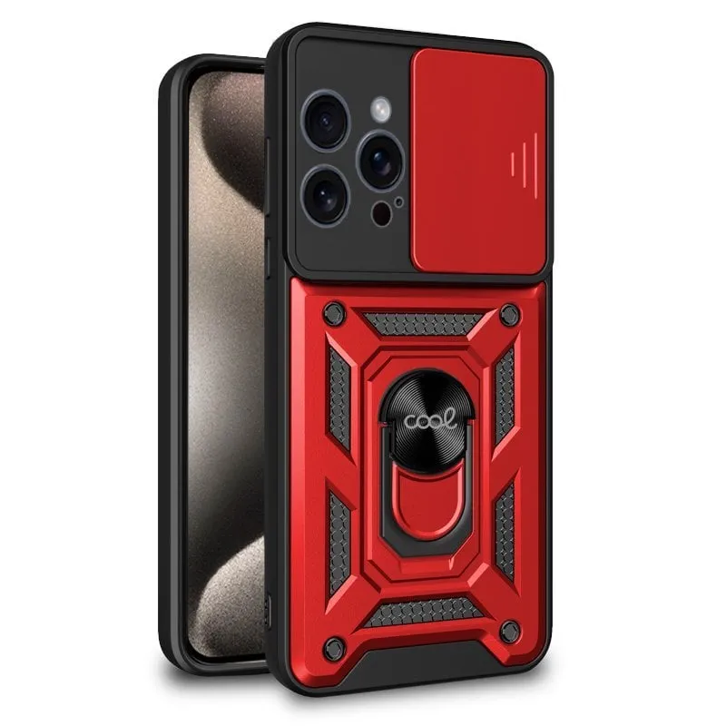Custodia rigida ad anello rossa fantastica per iPhone 15 Pro Max - immagine 1