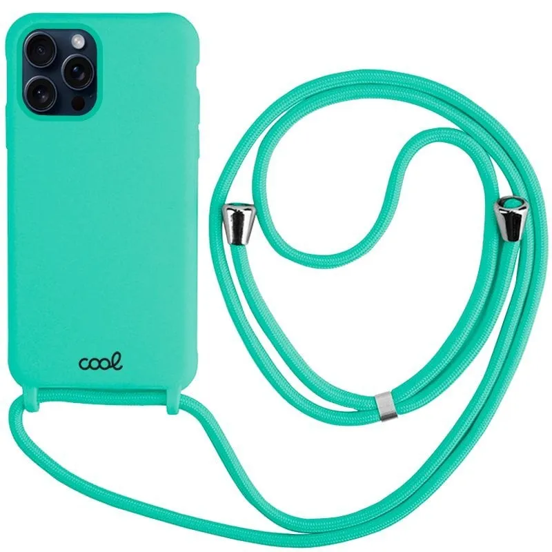 Custodia con cavo liscio Cool Mint per iPhone 15 Pro - immagine 1