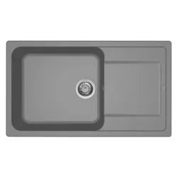 Lavello 1 vasca (86x50cm) LIFE 410 Titanium Opaco LM241073 - immagine 1