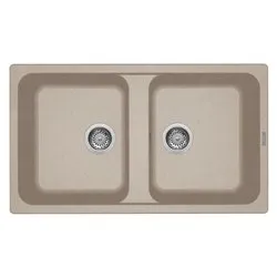 Lavello 2 vasche (86x50cm) LIFE 450 Avena Opaco LG245051 - immagine 1
